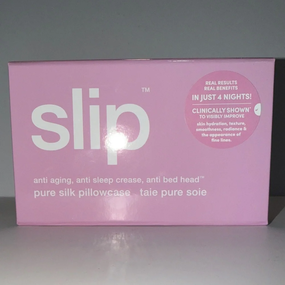 SLIP SILK 100% Pure Momme Silk QUEEN PILLOWCASE in Wildflower (Pink) NEW IN BOX! - Picture 10 of 16
